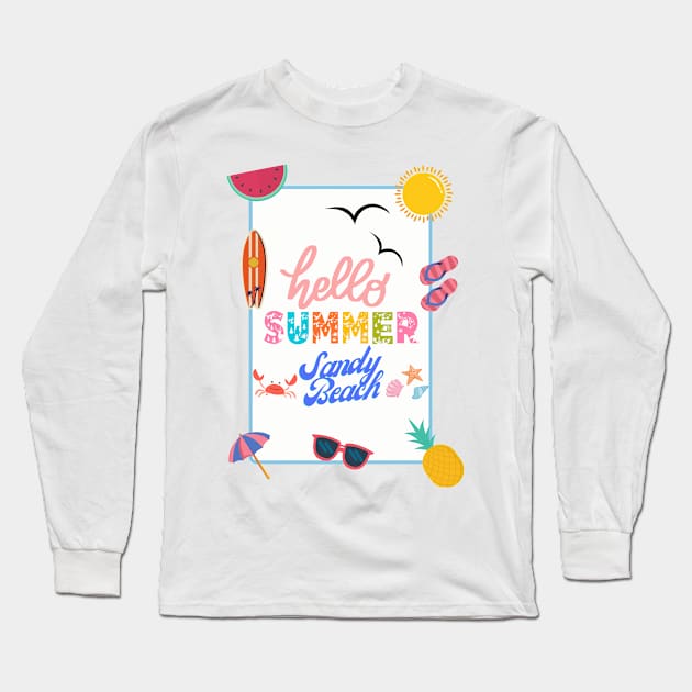 Welcome summer Long Sleeve T-Shirt by Funnysart